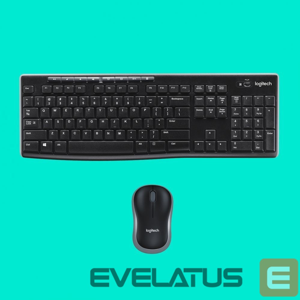 Computer keyboard Logitech MK270 Wireless Keyboard and Mouse Combo, Black