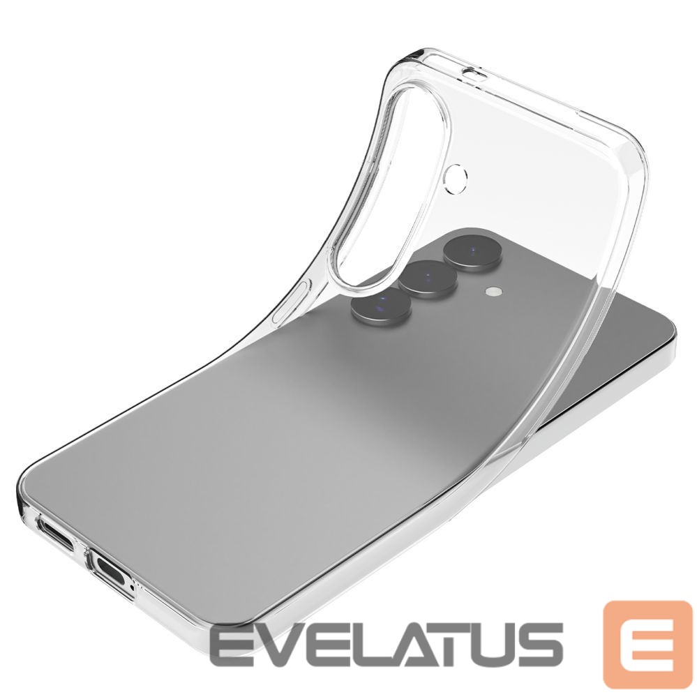 Back panel cover Puro Silicone Case Puro 03 Nude for Samsung Galaxy S25 - Transparent