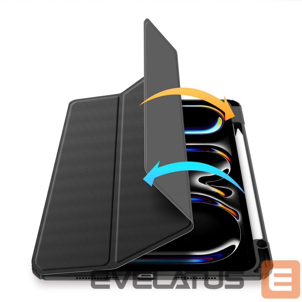 Back panel cover Dux Ducis Dux Ducis Toby case with flap and stand for iPad Pro 11" 2024 - black