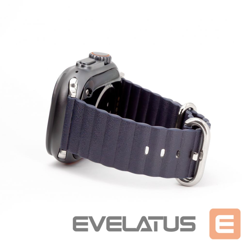 Strap Connect Watch 38/40/41mm Marine leather Watch Strap Navy Blue