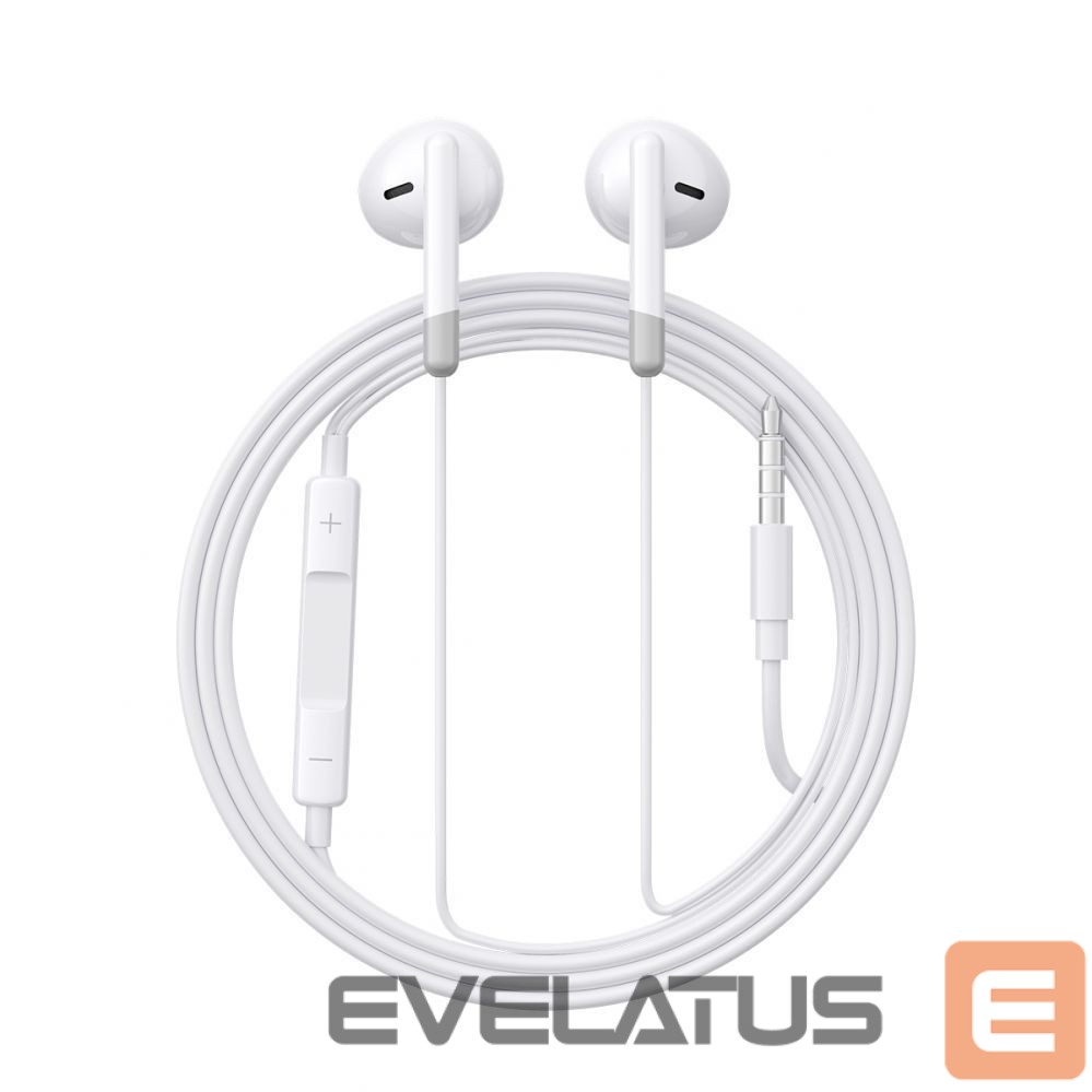 Wired headphones Joyroom Joyroom JR-EW01 in-ear wired mini jack headphones with remote control - white