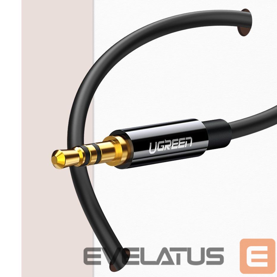 Cable Ugreen cable 3.5 mm headphone splitter mini jack AUX 25cm black (20816) Black