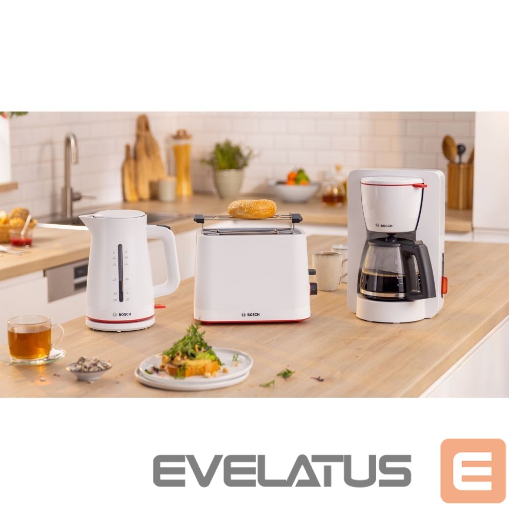 Toster Bosch Compact Toaster | TAT3M121 MyMoment | Number of slots 2 | Housing material Plastic | White
