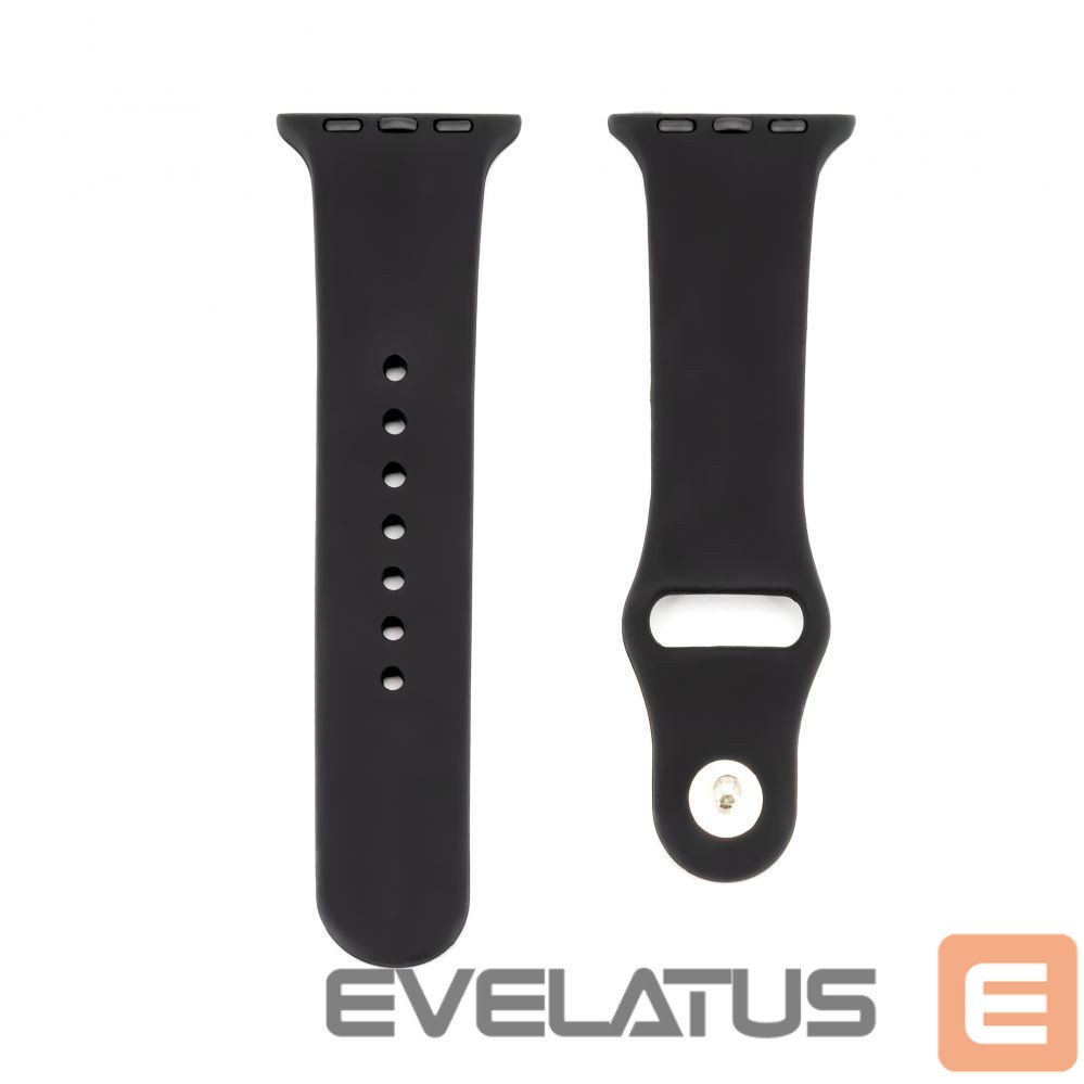 Strap Connect Watch 38/40/41mm Silicone Loop Watch Strap (110mm S/M) Black