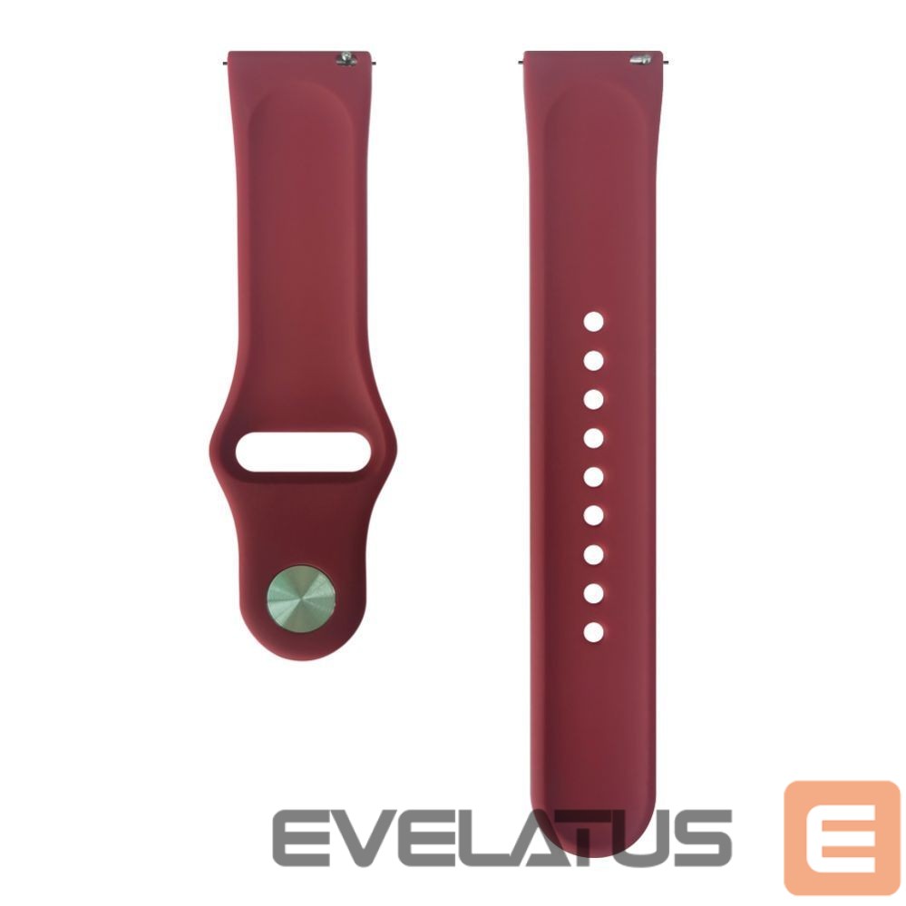 Strap Evelatus Evelatus Watch 22mm Silicone Loop Watch Straps (130mm M/L) Plum