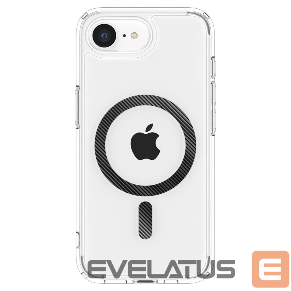 Back panel cover Spigen Spigen Ultra Hybrid MagSafe iPhone 16e Carbon Fiber Case - Clear