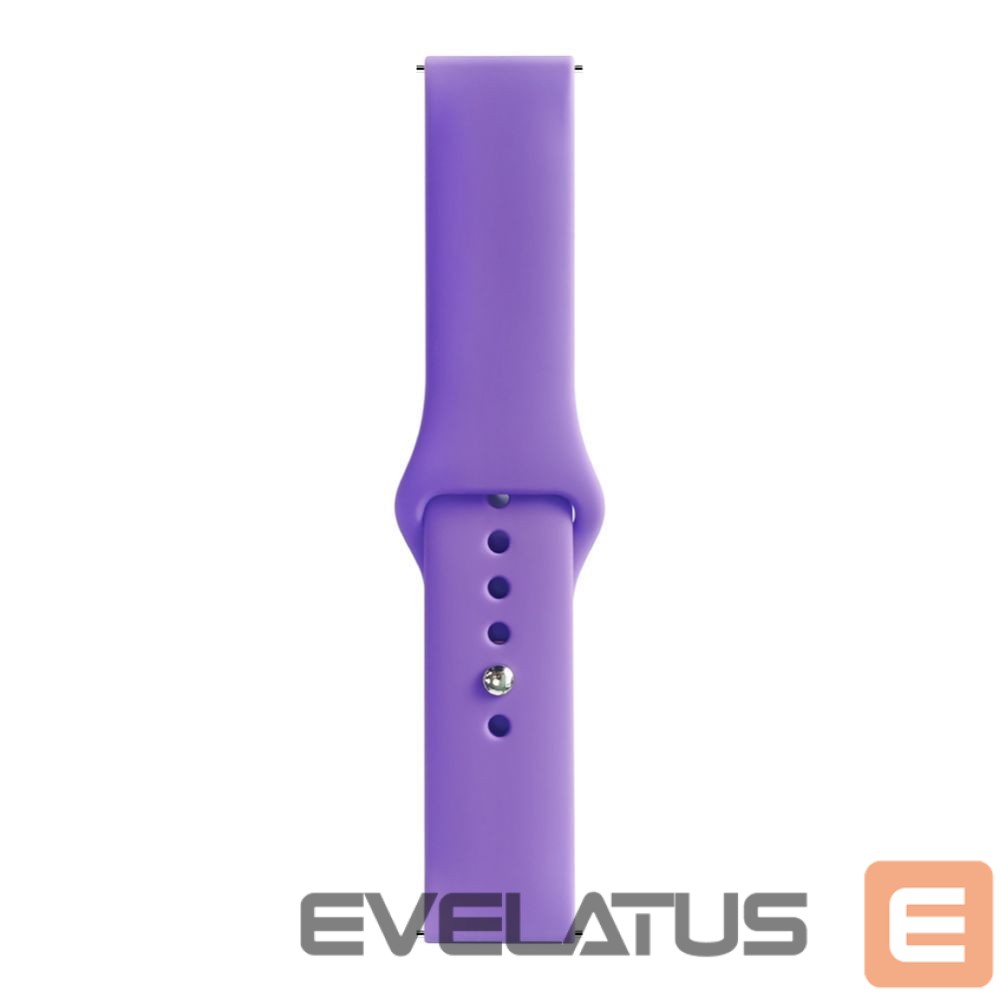 Strap Evelatus Evelatus Watch 20mm Silicone Loop Watch Straps (130mm M/L) Deep Purple