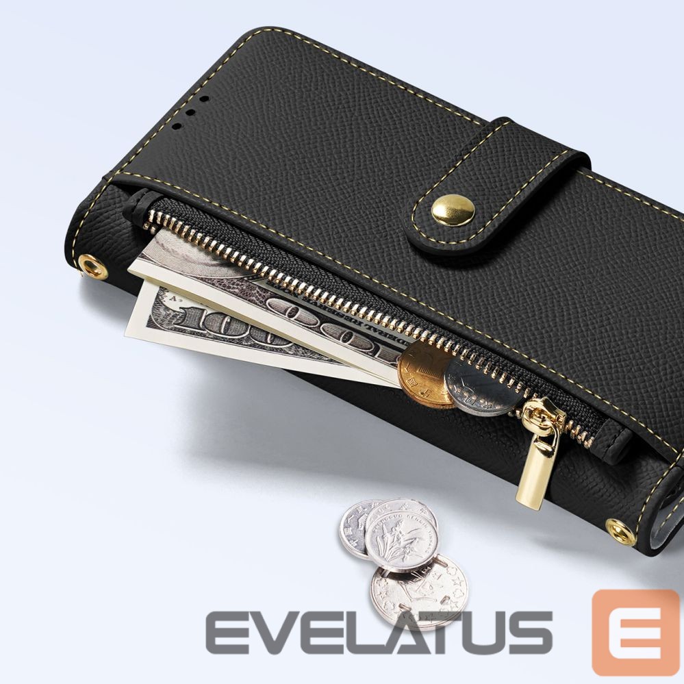 Back panel cover Dux Ducis Dux Ducis Lawa Leather Case for iPhone 15 Pro Max - Black