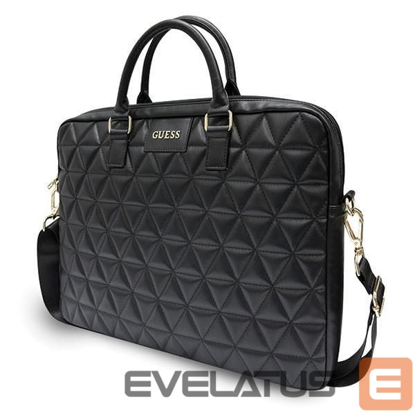 Laptop Bag Guess Guess Quilted bag for a 16" laptop - black