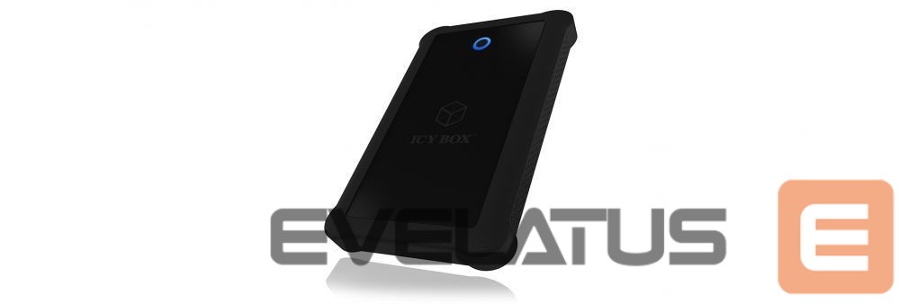 Hard drive case Raidsonic ICY BOX IB-233U3-B External enclosure for 2.5" SATA HDD/SSD with USB 3.0 interface and silicone protection sleeve 2.5", USB 3.0