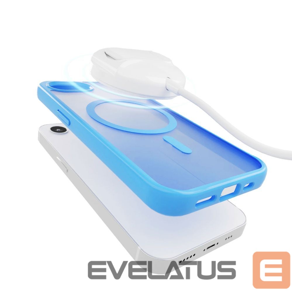 Back panel cover Puro Puro Cover in TPU "GRADIENT" with Magsafe and gradient effect for iPhone 16E, blue