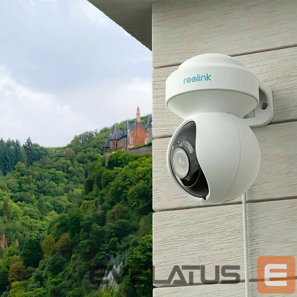 Webcam Reolink Smart WiFi Camera with Motion Spotlights E Series E540 PTZ 5 MP 2.8-8/F1.6 IP65 H.264 Micro SD, Max. 256 GB