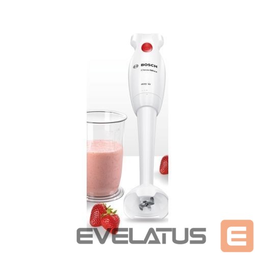 Mixers and blenders Bosch | Blender | CleverMixx MSM14100 | Hand Blender | 400 W | Number of speeds 1 | White