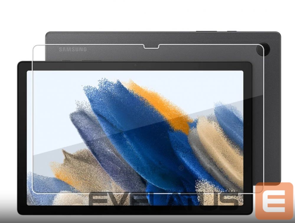 Protective glass Evelatus Galaxy Tab A8 10.5 (2021) 3x strong 0.33mm Flat Clear Glass Anti-Static