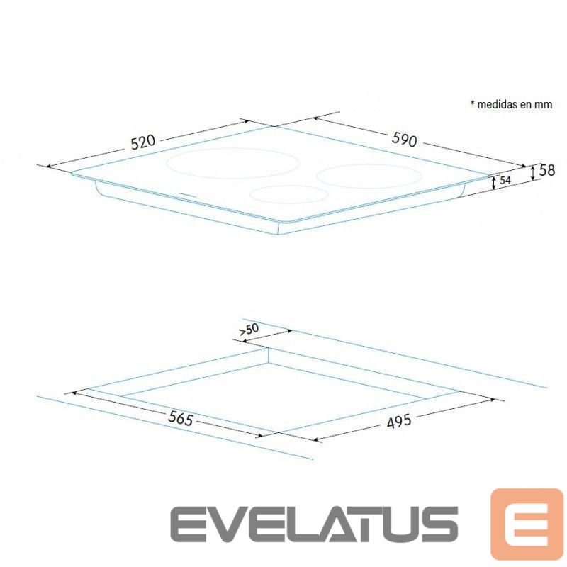 Table stoves Edesa EIR-6331 B