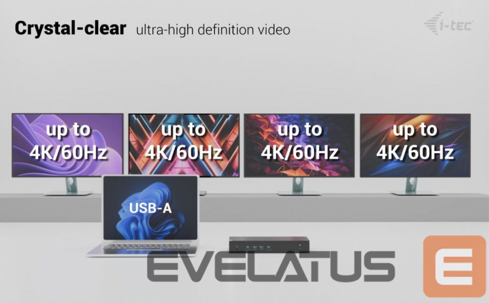 Computer accessories I-TEC I-TEC Universal 5x 4K Display DS+PD 100W