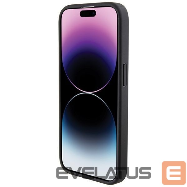 Back panel cover BMW BMW Leather Blue Dots iPhone 15 Pro Max Case - Black