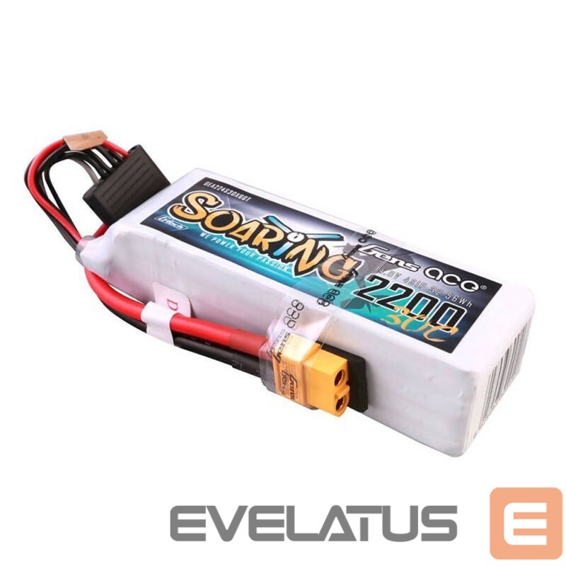 Server - Other Accessories Gens ace Gens ace G-Tech Soaring 2200mAh 14.8V 30C 4S1P Lipo Battery Pack with XT60 plug