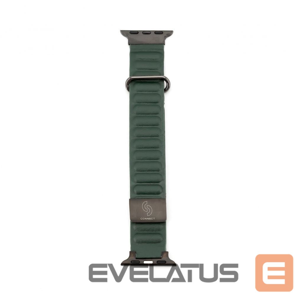 Strap Connect Watch 38/40/41mm cortical back buckle magnetic suction Watch Straps Ceder Green