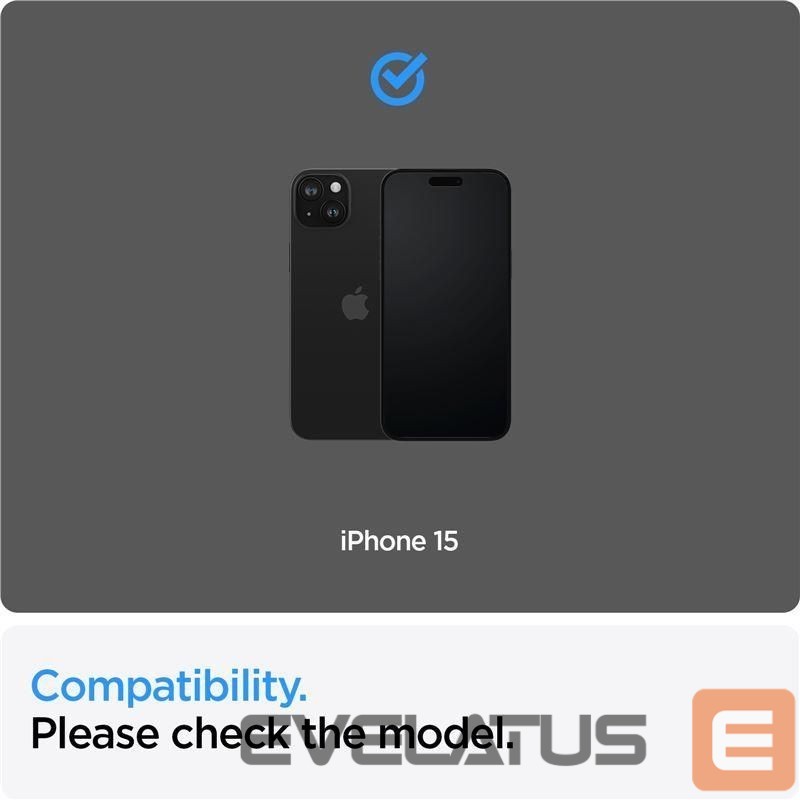 Protective glass Spigen Spigen ALM Glass FC tempered glass for iPhone 15 - black 2 pcs.