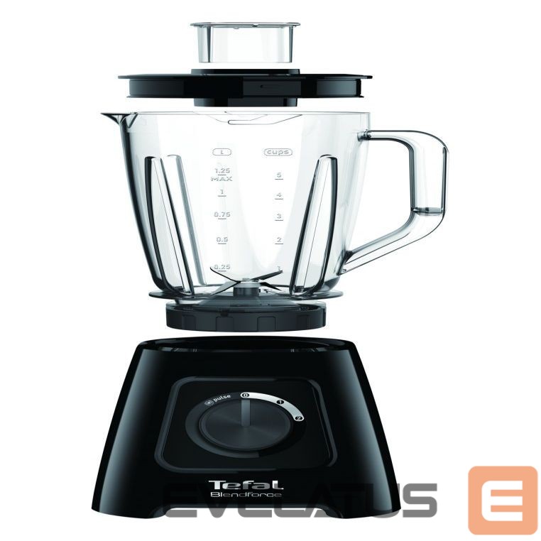 Mixers and blenders TEFAL Blender BL420838 BlendForce Tabletop, 600 W, Jar material Plastic, Jar capacity 1.25 L, Ice crushing, Black