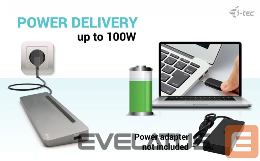 Computer accessories I-TEC I-TEC USB-C Metal Ergonomic 4K 3x Disply