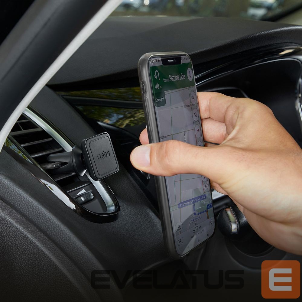 Auto holder SBS Magnetic smartphone holder SBS TESUPMAGLCLIP - black