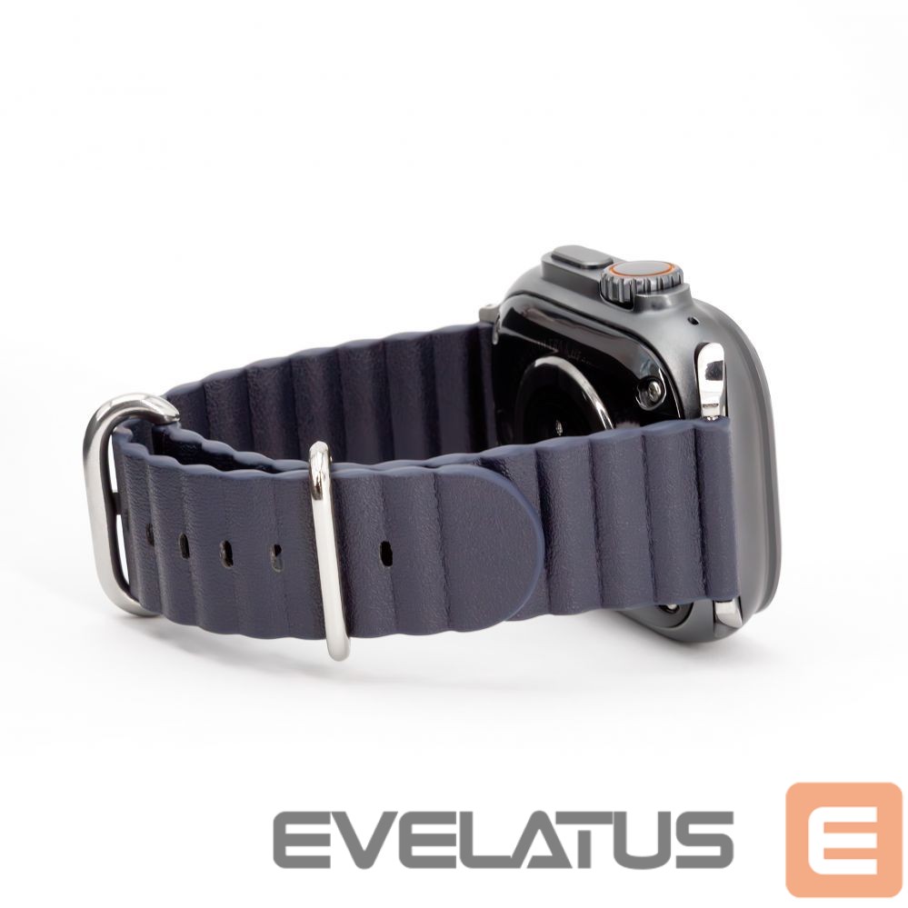 Strap Connect Watch 38/40/41mm Marine leather Watch Strap Navy Blue