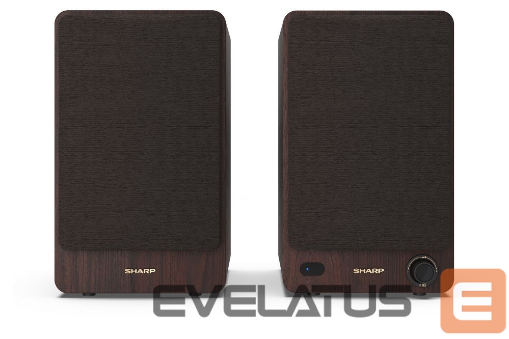 Speakers Sharp CP-SS30 Bookshelf Speakers, Brown