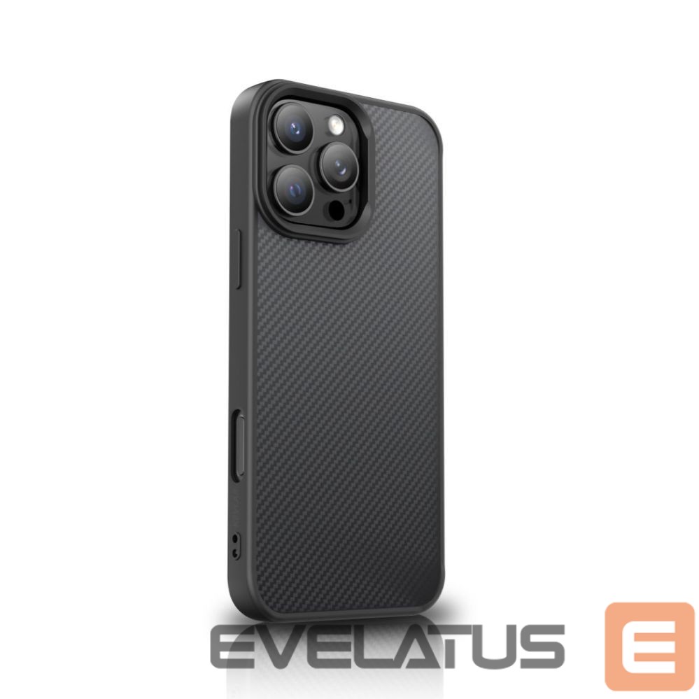 Back panel cover Wozinsky Wozinsky Carbon Fiber Case with MagSafe for Samsung Galaxy S25+ - Black