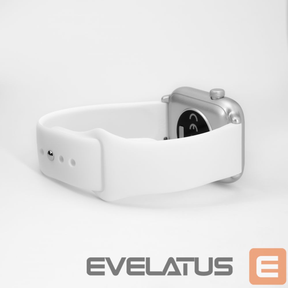 Strap Connect 20mm Silicone Loop Watch Strap (130mm M/L) White