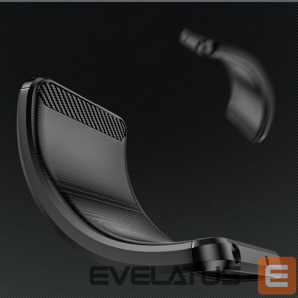 Back panel cover Hurtel Carbon Case for iPhone 16e - Black