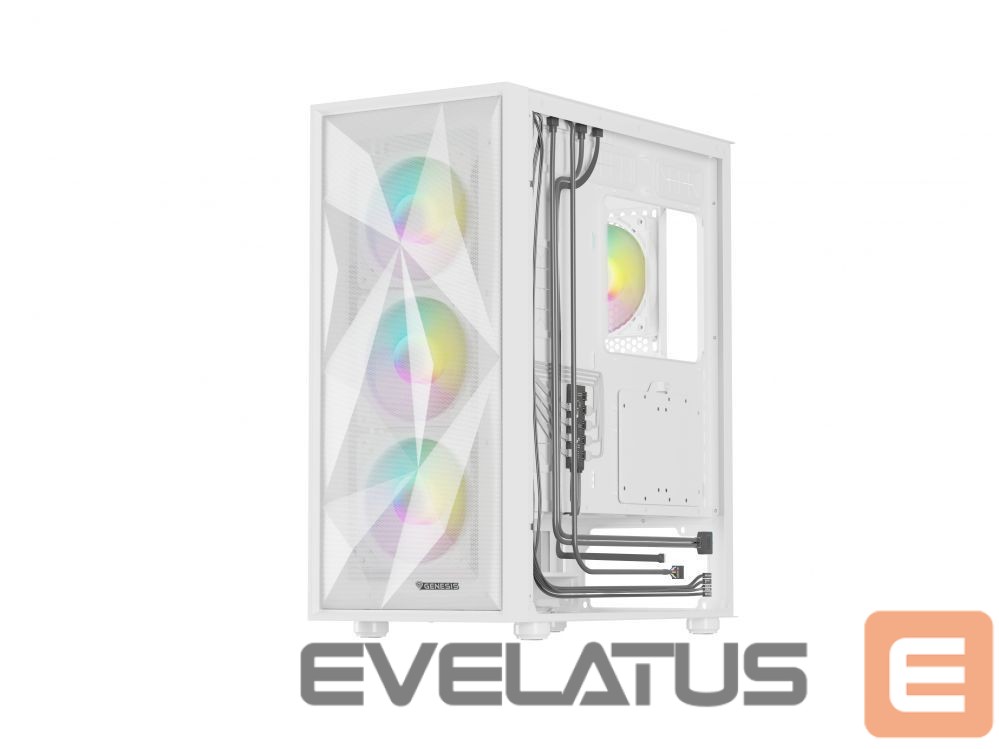 Computer components Natec NATEC Genesis PC Case Diaxid 605 white