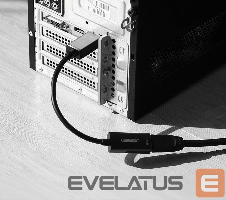 Cable Ugreen Cable from DisplayPort (Male) to HDMI (Female) (Unidirectional) 1080P 60Hz 12bit Black (40362)