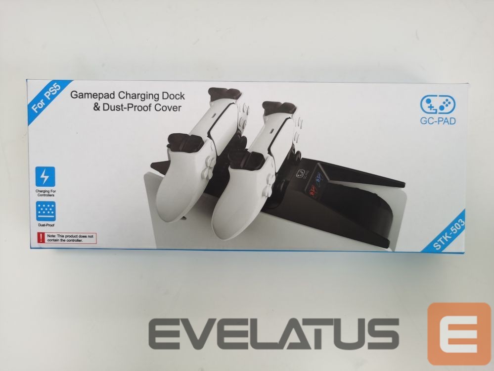 Controller iLike P-5 Dual & Fast Controller Charging Station for Sony PlayStation 5 PS5 Black