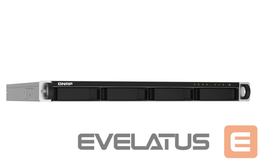 Flash drive QNAP 4-Bay NAS TS-432PXU-2G Up to 4 SATA 6Gb/s, 3Gb/s, AL324 ARM Cortex-A57 Quad-Core, Processor frequency 1.7 GHz, 2 GB, DDR4, 2x10 Gigabit Ethernet SFP+; 2x2.5 Gigabit Ethernet; PCIe Gen 2 x2; 4x USB 3.2 Gen 1