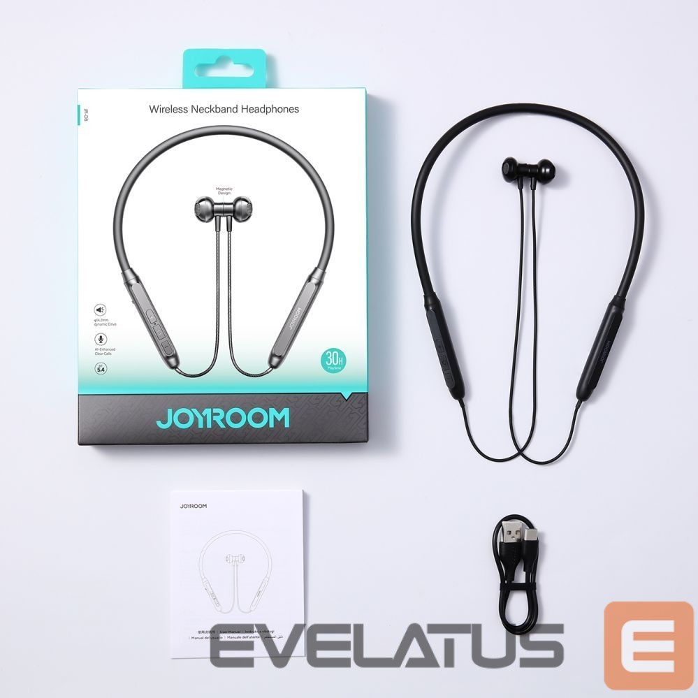 Wired headphones Joyroom Joyroom JR-D8 Bluetooth Wireless Headphones with Headband - Black