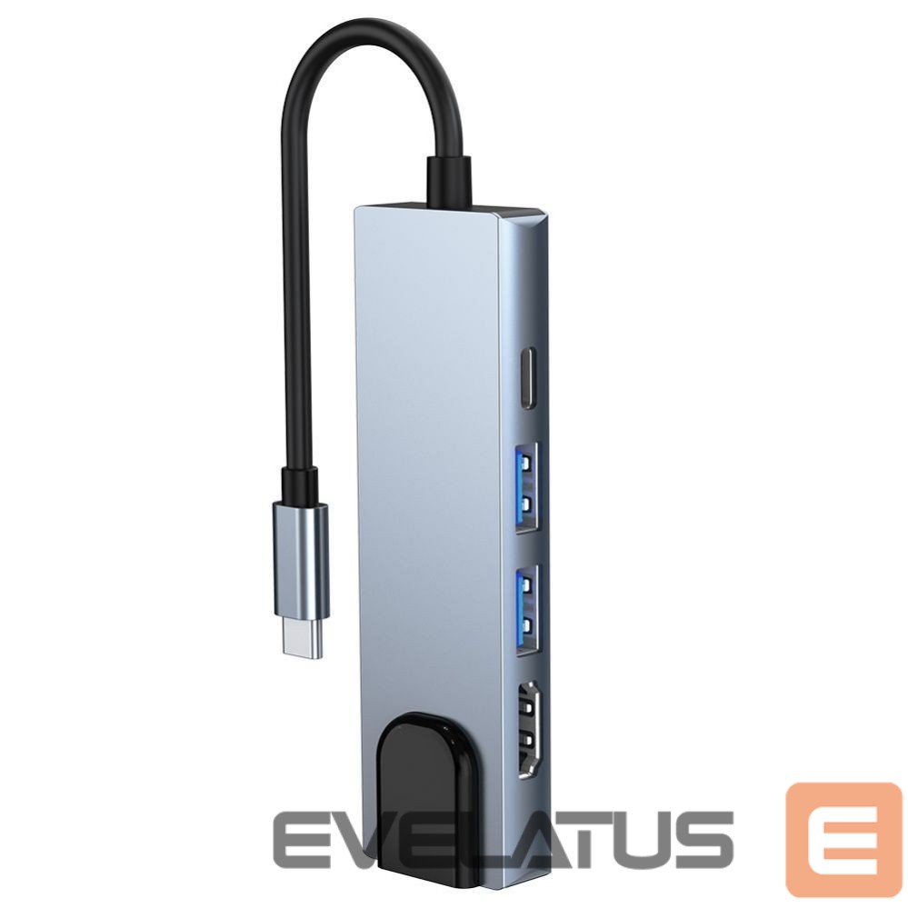 Other Computer Accessory Tech-Protect HUB Tech-Protect V3 5in1 USB-C - USB-A 3.0 / USB-A 2.0 / USB-C / HDMI / RJ45 - gray