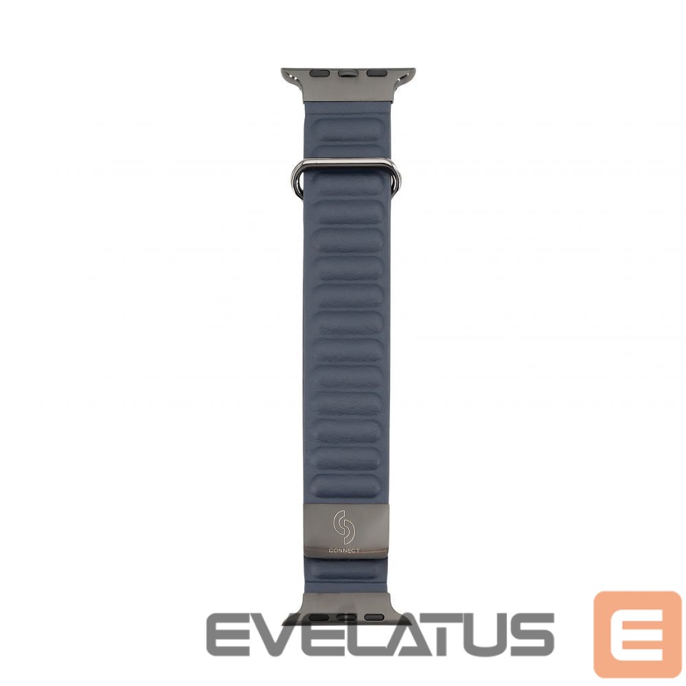 Strap Connect Watch 38/40/41mm cortical back buckle magnetic suction Watch Straps Indigo Blue