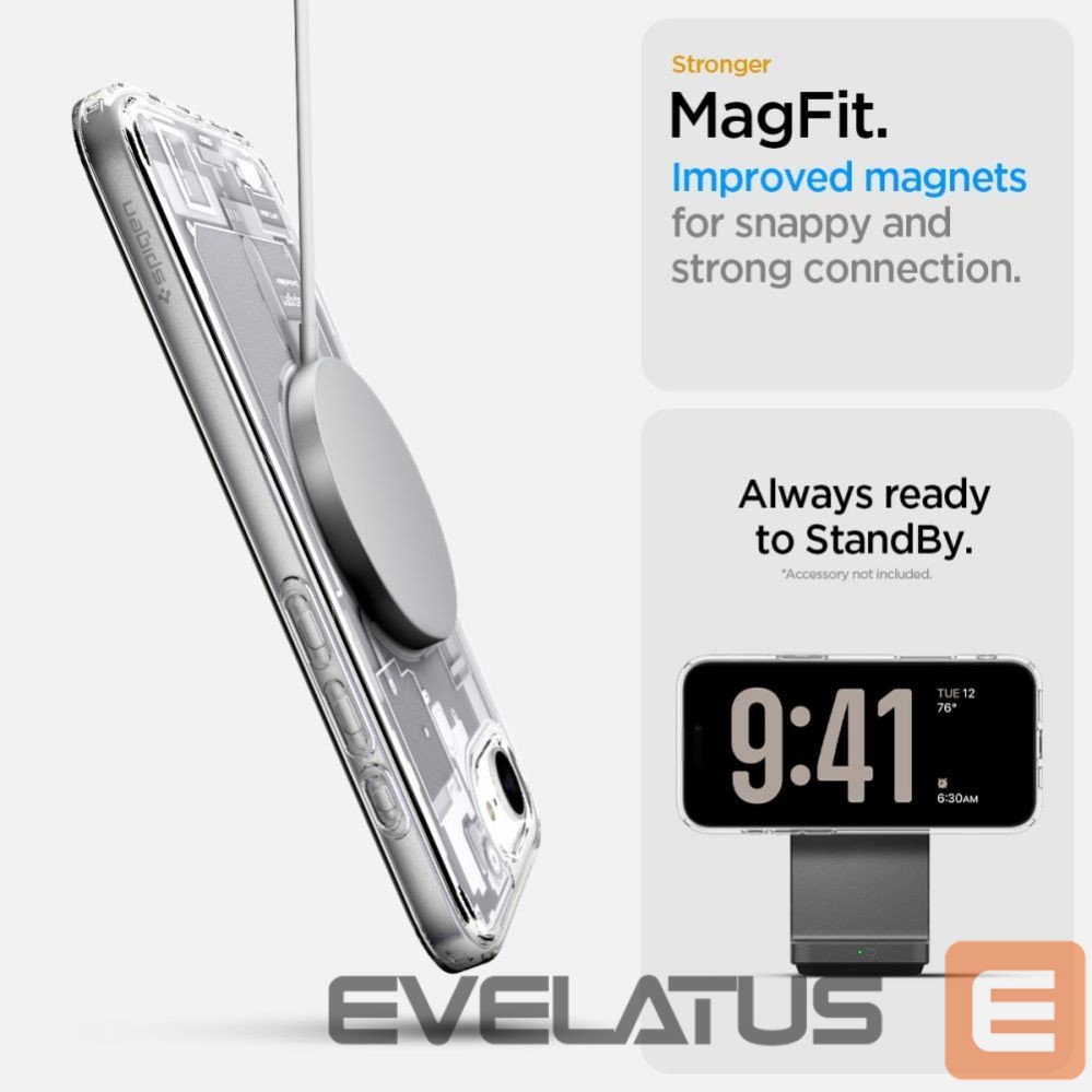 Back panel cover Spigen Spigen Ultra Hybrid MagSafe Case for iPhone 16e Zero One - White