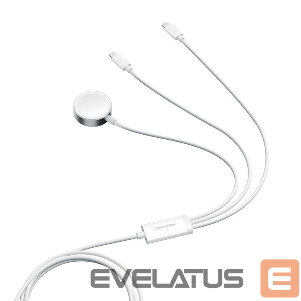 Strap Joyroom Joyroom S-IW007 3-in-1 cable USB-A magnetic charger - Lightning 1.2m - white