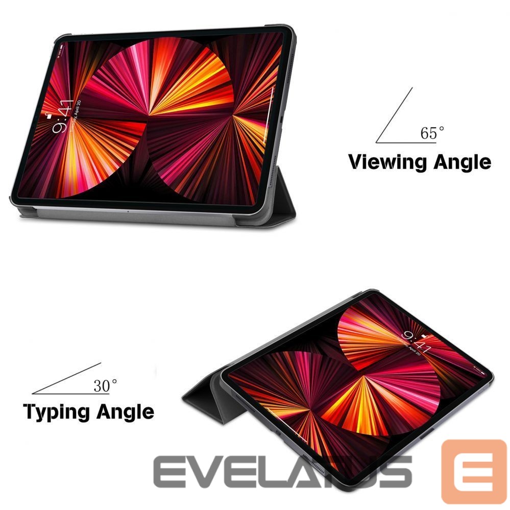Book case iLike Redmi Pad 5 11 / Pad 5 Pro 11 Tri-Fold Eco-Leather Stand Case Black