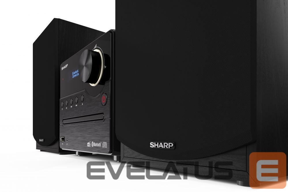Interactive solution Sharp XL-B517D(BK) Hi-Fi Micro System, CD/FM/USB/Bluetooth v5.0, Aux-in, 45W, Black