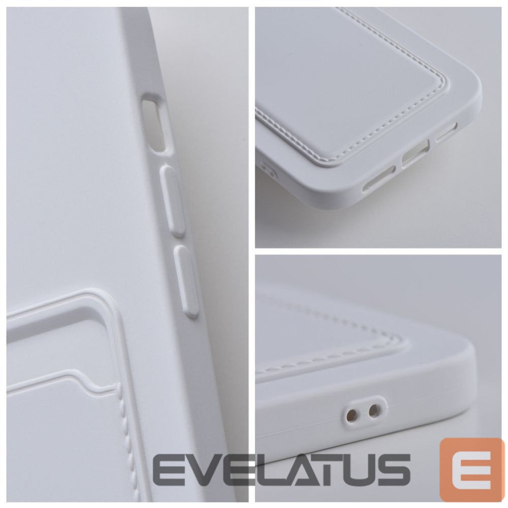 Back panel cover OEM Case for iPhone 15 PRO MAX Card Case white