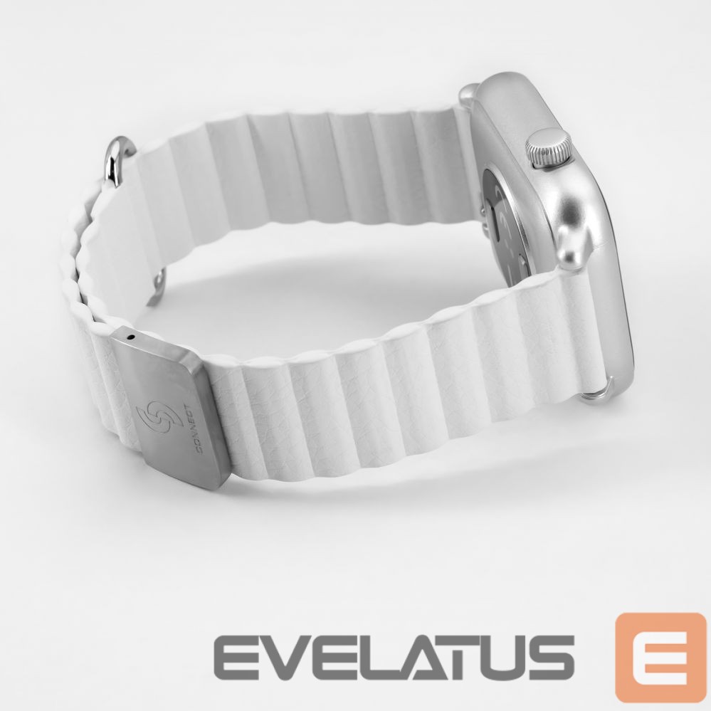 Strap Connect 22mm Cortical back buckle magnetic suction Watch Straps (130mm M/L) White