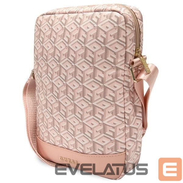Back panel cover Guess Guess Bag GUTB10HGCFSEP 10" pink/pink GCube Stripe Tablet Bag