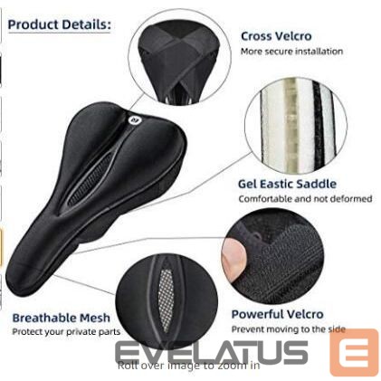 Bicycle accessory Rockbros Rockbros LF047-S silicone gel bicycle seat cover size M - black