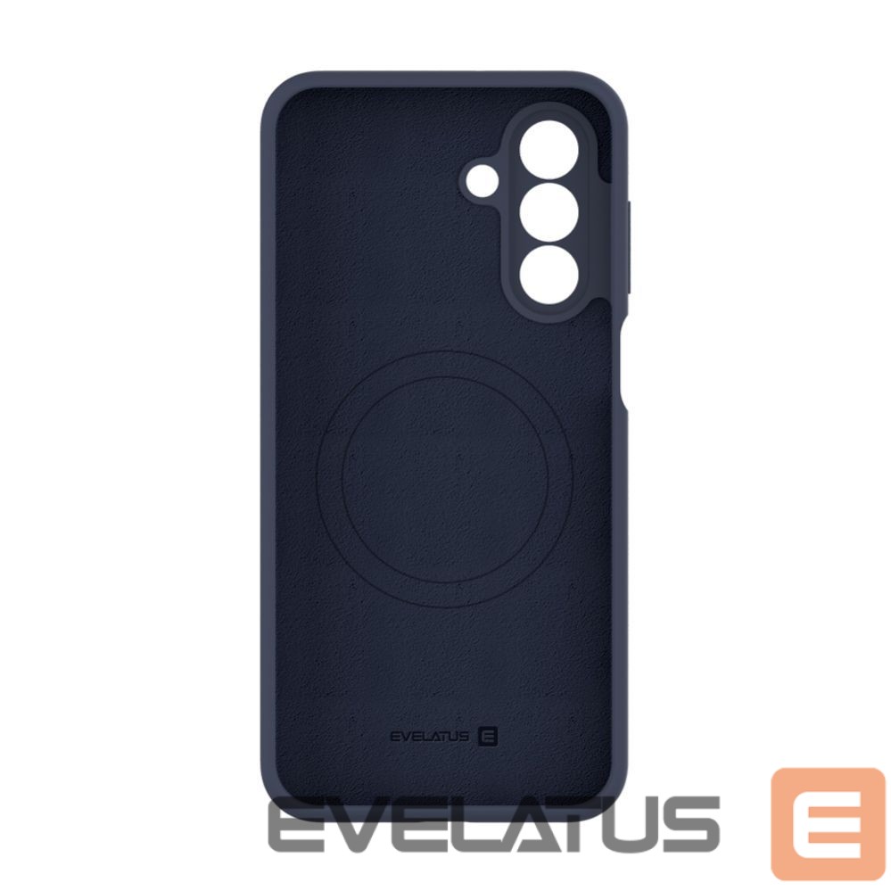 Back panel cover Evelatus Samsung Galaxy A17 Premium Magnetic Soft Touch Silicone Case Dark Blue