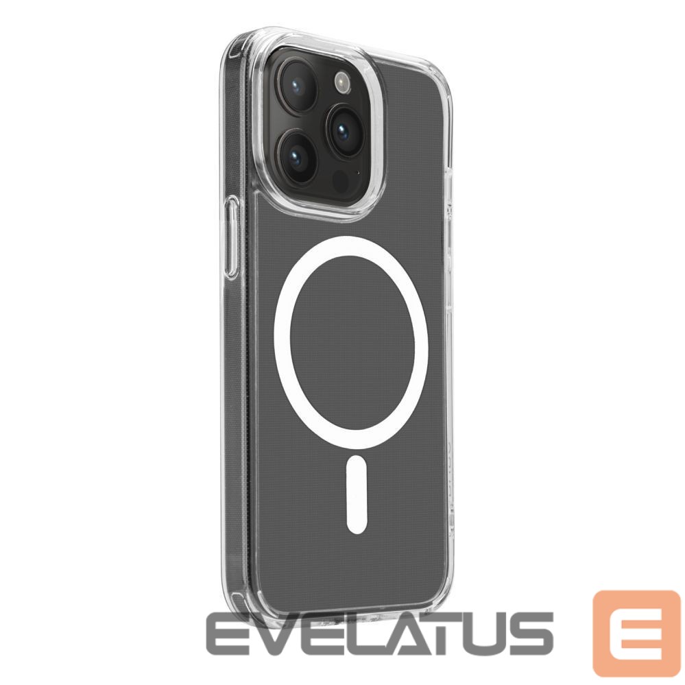 Back panel cover Puro Puro Lite Mag MagSafe Silicone Case for iPhone 15 Pro - Transparent