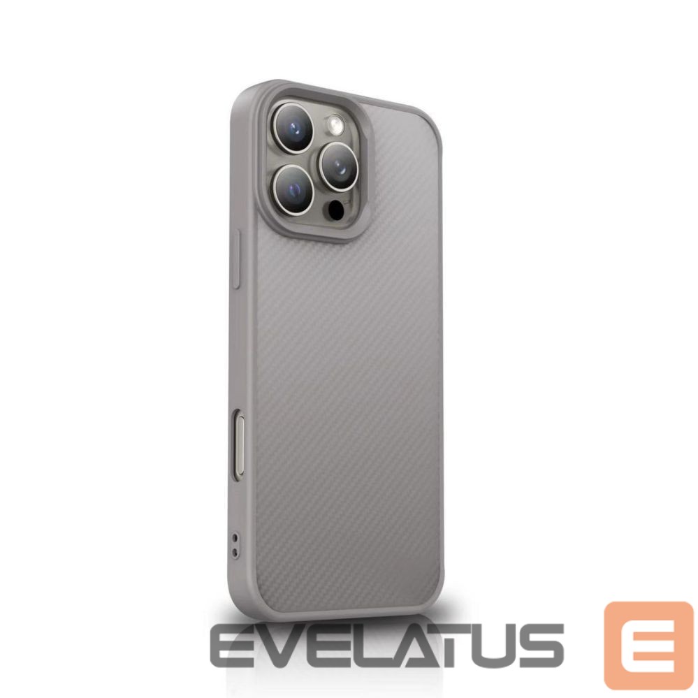 Back panel cover Wozinsky Wozinsky Carbon Fiber Case with MagSafe for Samsung Galaxy S25 - Gray